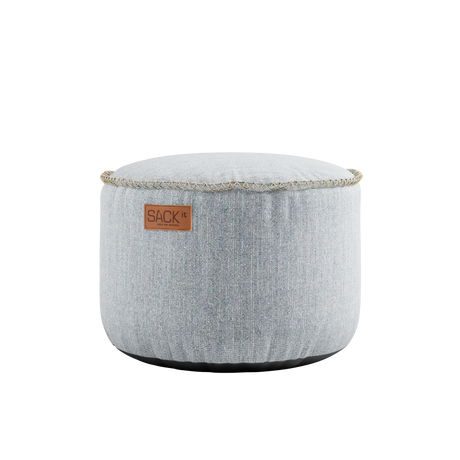 Cobana Lounge Chair Brown/White + WhitePouf - ZEN ZONE