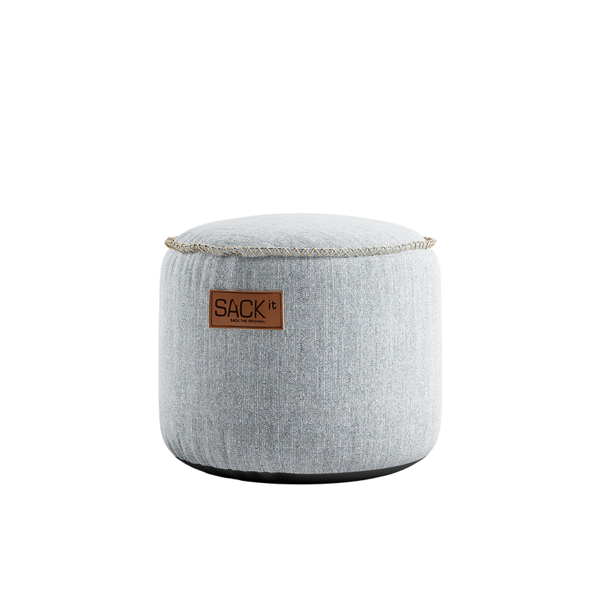 Cobana Lounge Chair jr. White + Pouf - ZEN ZONE