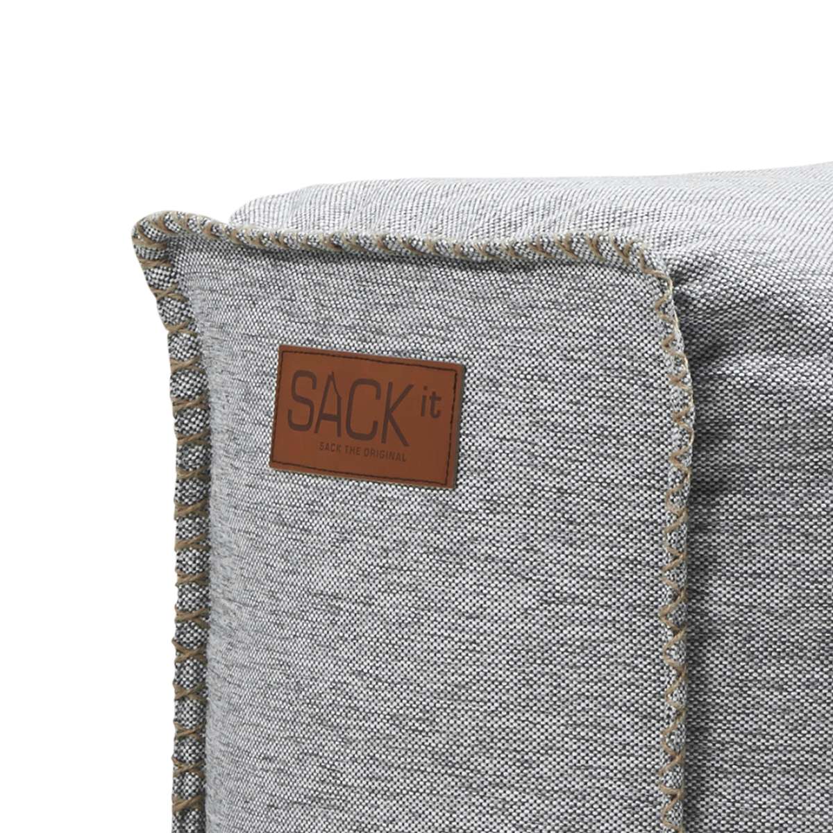 Cobana Square Pouf Sand Melange - ZEN ZONE