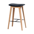 Nordic Bar chair Oak n/s low - Luna Carbon - ZEN ZONE