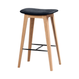 Nordic Bar chair Oak n/s low - Luna Carbon - ZEN ZONE