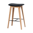 Nordic Bar chair Oak n/s low - Terra Black - ZEN ZONE