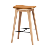 Nordic Bar chair Oak w/s low - Luna Sandstone - ZEN ZONE