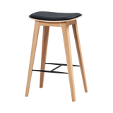 Nordic Bar chair Oak w/s high - Terra Black - ZEN ZONE