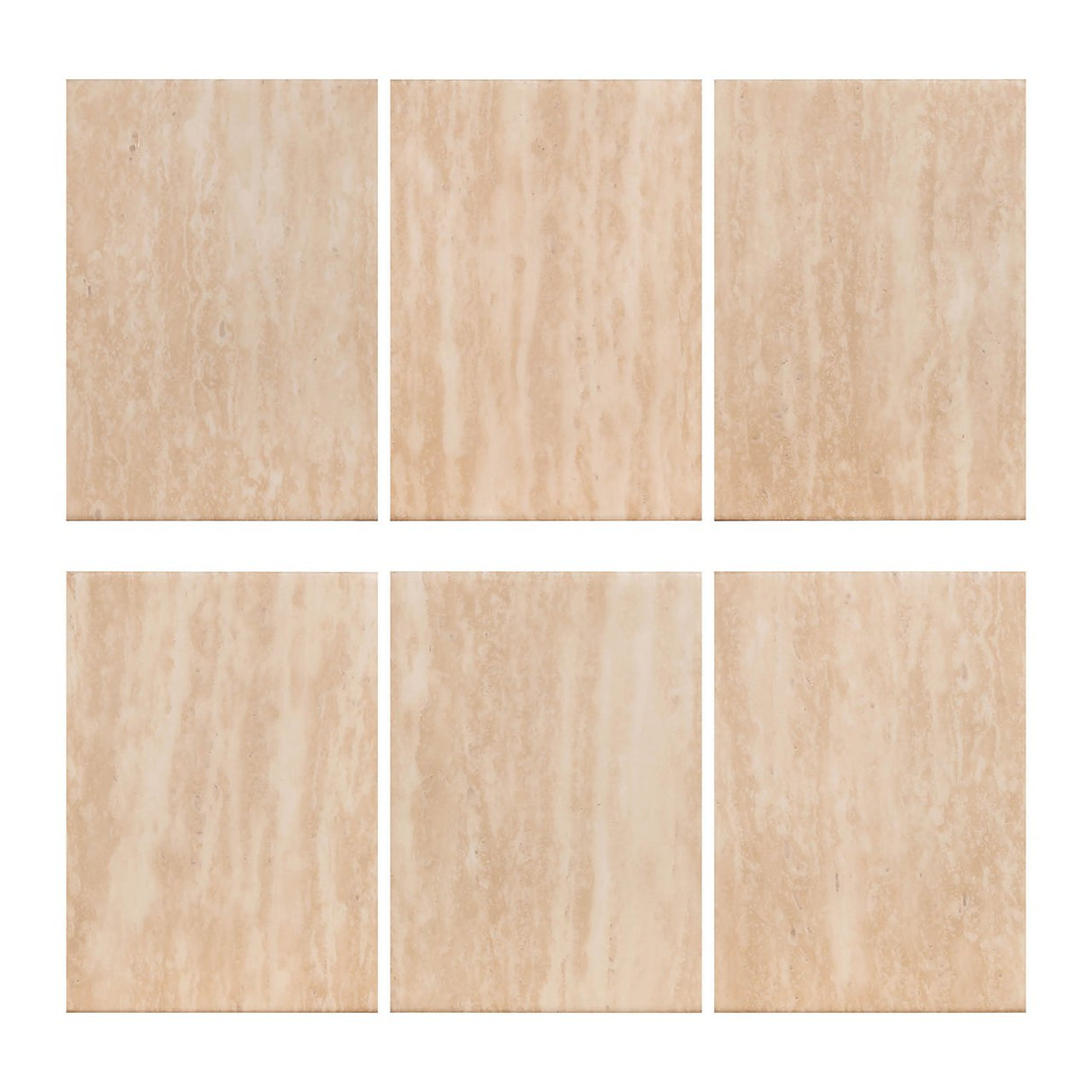 Couchtisch Set Fictus Travertin faux (Beige) - ZEN ZONE