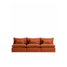 Anarela 5-seater modular sofa with removable 100% linen cover, 330 cm, FSC Mix Credit