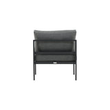 Copacabana Mittelteil - Schwarzes Alu / Graues Kissen - ZEN ZONE Furniture