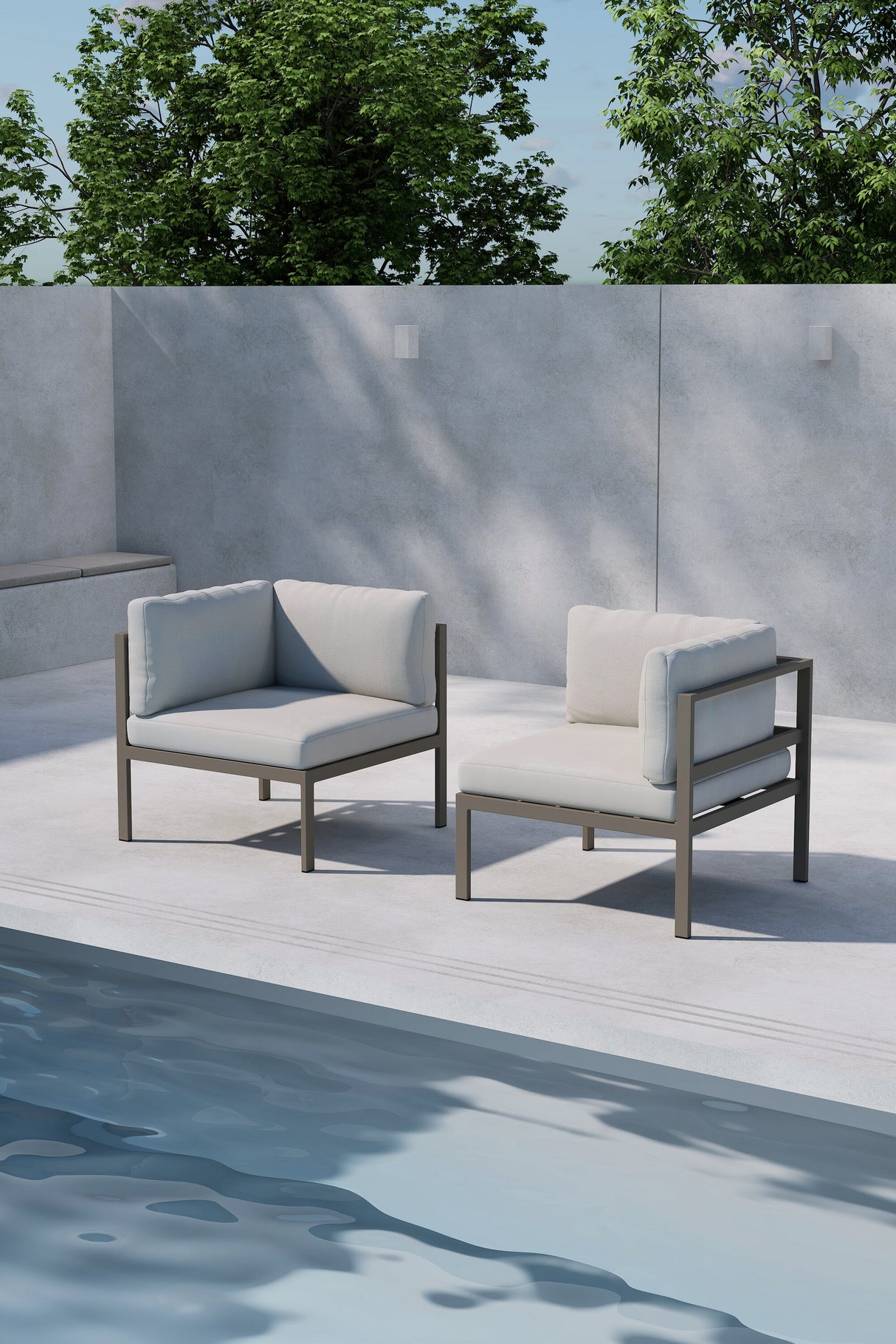 Copacabana Sofa Modul Ecke Braun / Beige