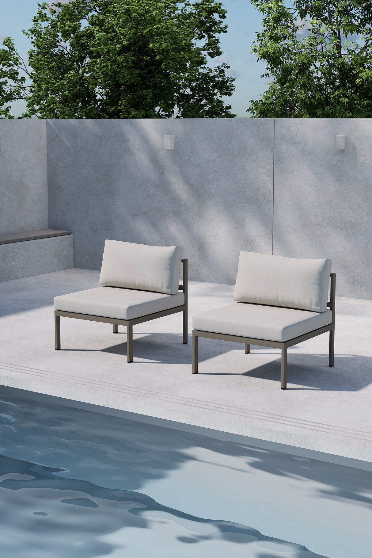 Copacabana Sofa Modul Mitte Braun / Beige