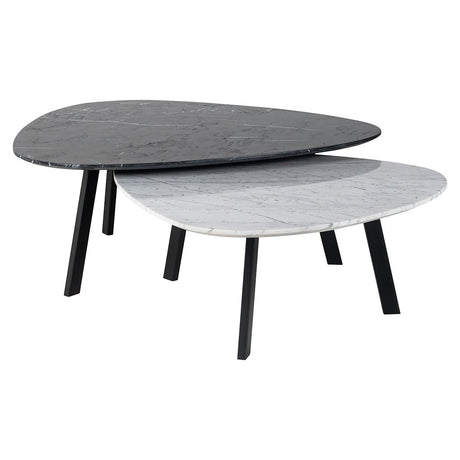 Couchtisch Trocadero set von 2 (Black/white) - ZEN ZONE