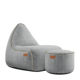 Cobana Lounge Chair Sand Melange + Pouf - ZEN ZONE