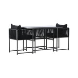 Noto Balkonset Schwarz / Schwarz