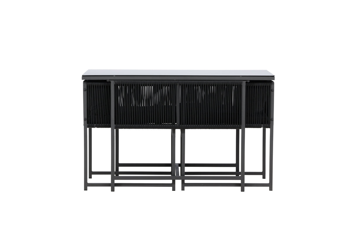 Noto Balkonset Schwarz / Schwarz