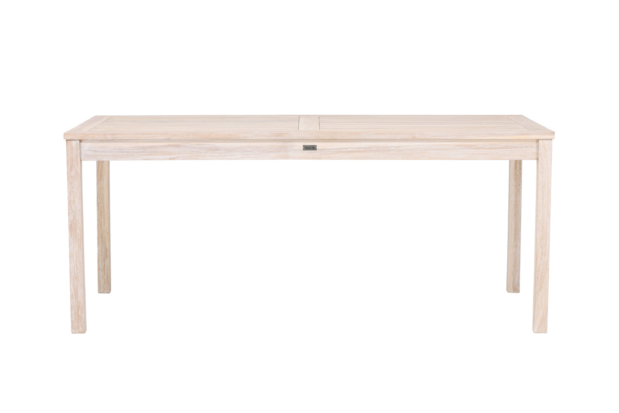Kenia Esstisch 90x180 Weiss gekalkt