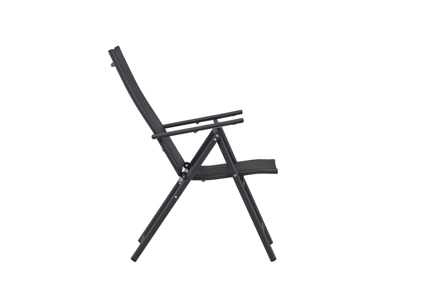 Levanzo Gartenstuhl 2er-Pack Schwarz - ZEN ZONE Furniture