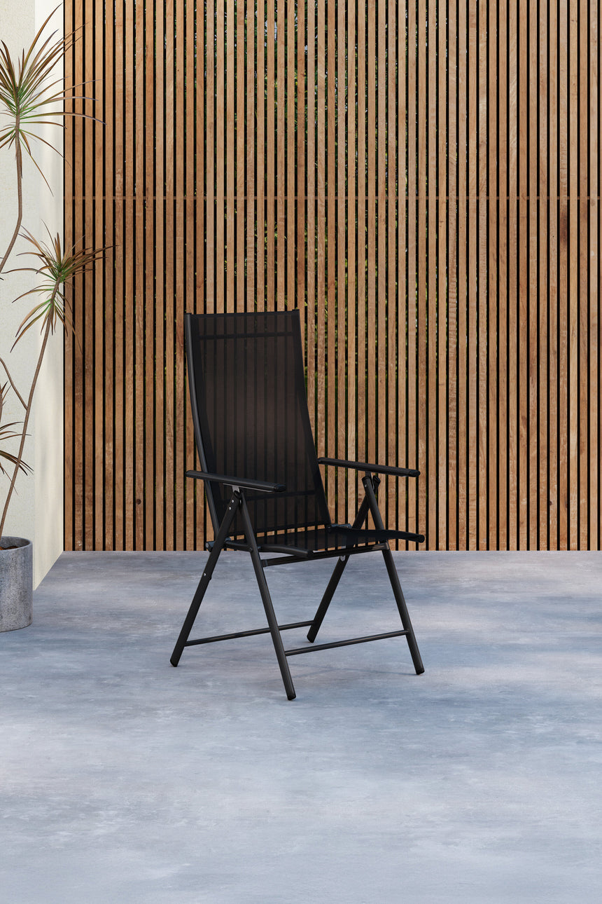 Levanzo Gartenstuhl 2er-Pack Schwarz - ZEN ZONE Furniture
