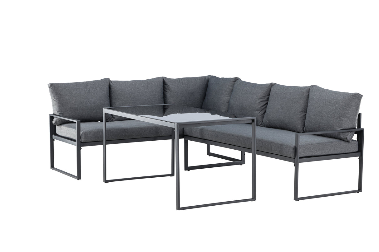 Zingaro Ecksofa-Set Schwarz / Grau