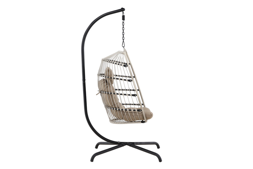 Trezza Hängesessel Schwarz / Grau - ZEN ZONE Furniture