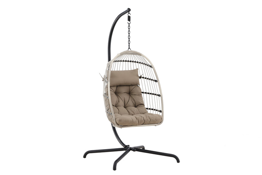 Trezza Hängesessel Schwarz / Grau - ZEN ZONE Furniture