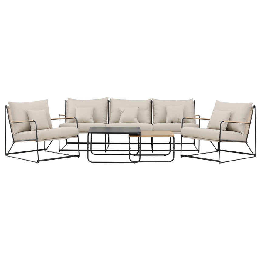 Palazzo Sofa Set Schwarz / Beige - ZEN ZONE Furniture