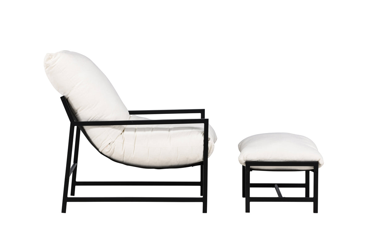 Corso Lounge Chair Schwarz / Beige