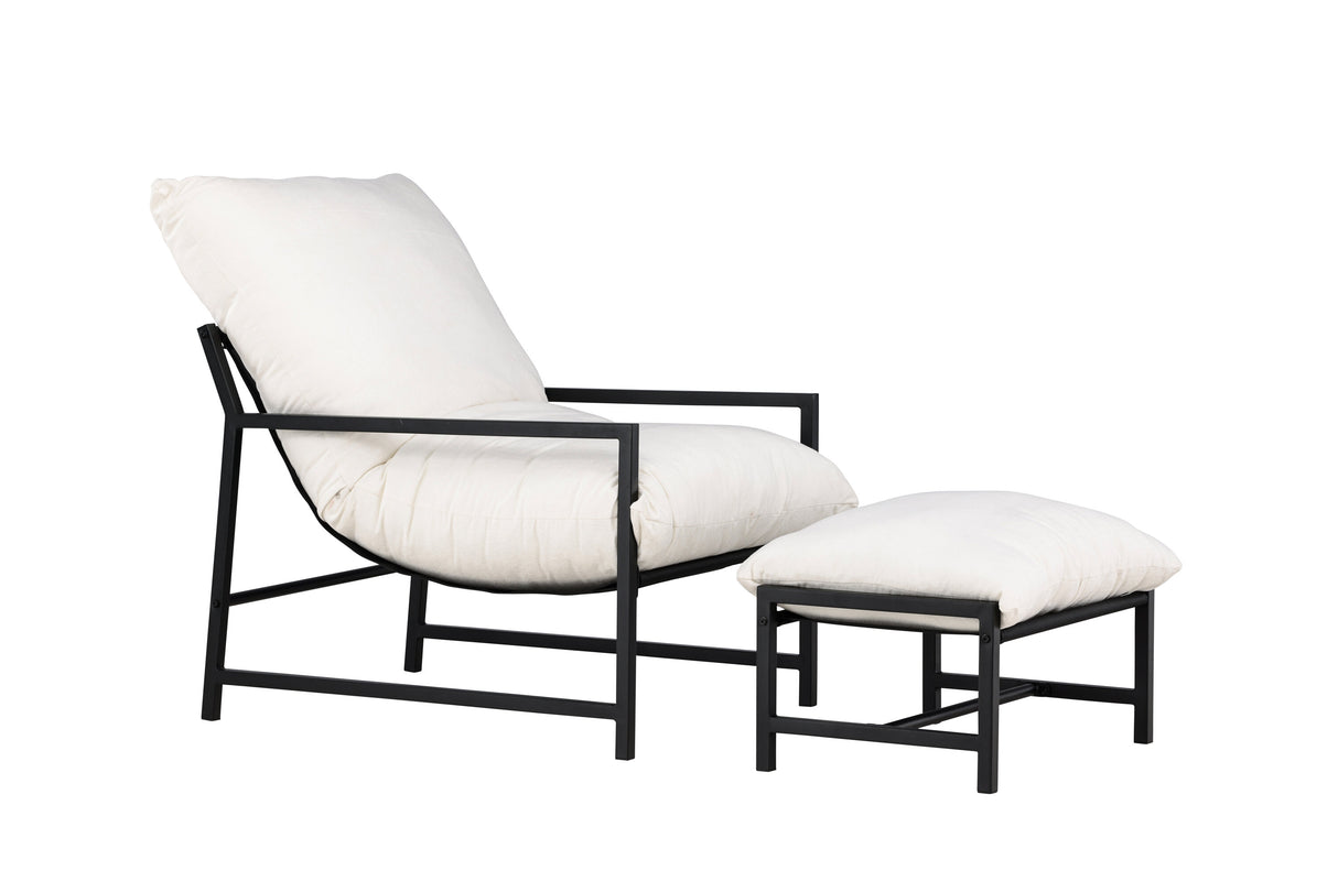 Corso Lounge Chair Schwarz / Beige