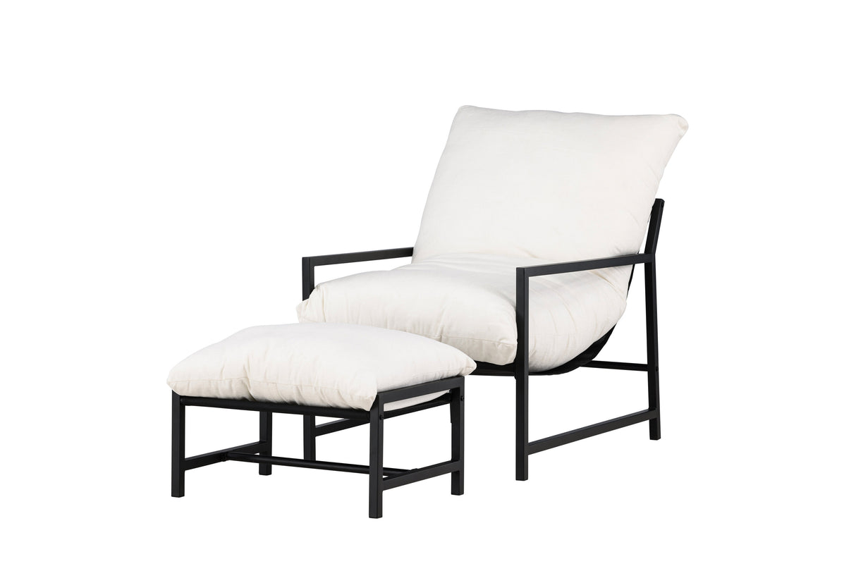 Corso Lounge Chair Schwarz / Beige