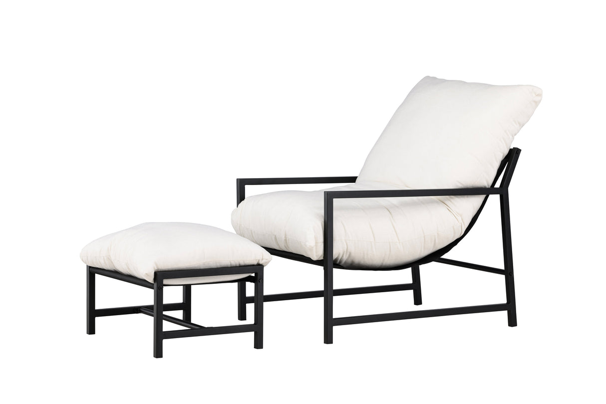 Corso Lounge Chair Schwarz / Beige