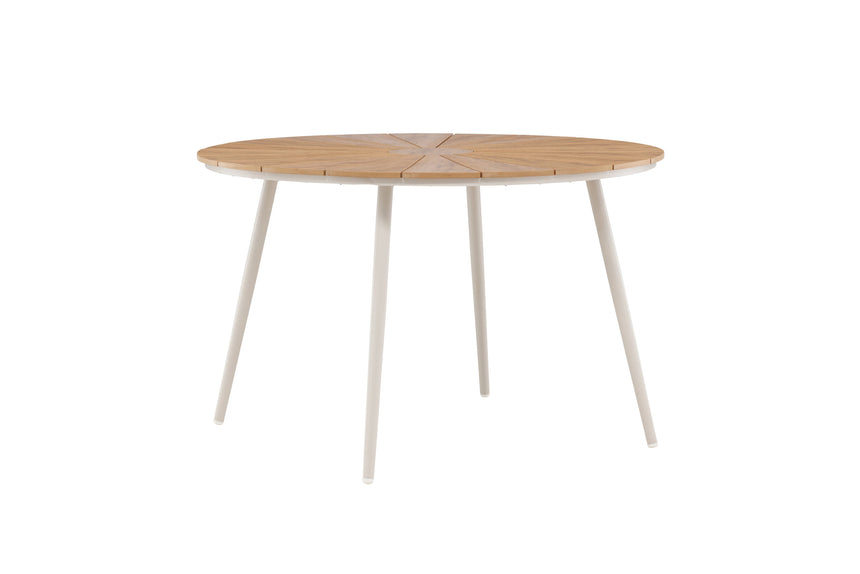San Vito Esstisch Beige / Holz 120x120 - ZEN ZONE Furniture