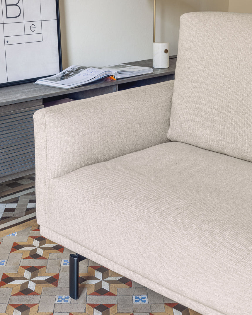 Galene 4-Sitzer Sofa beige mit Chaiselongue rechts 314 cm - ZEN ZONE Furniture