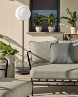 Mareluz 3-Sitzersofa aus schwarzem Stahl 197 cm - ZEN ZONE Furniture