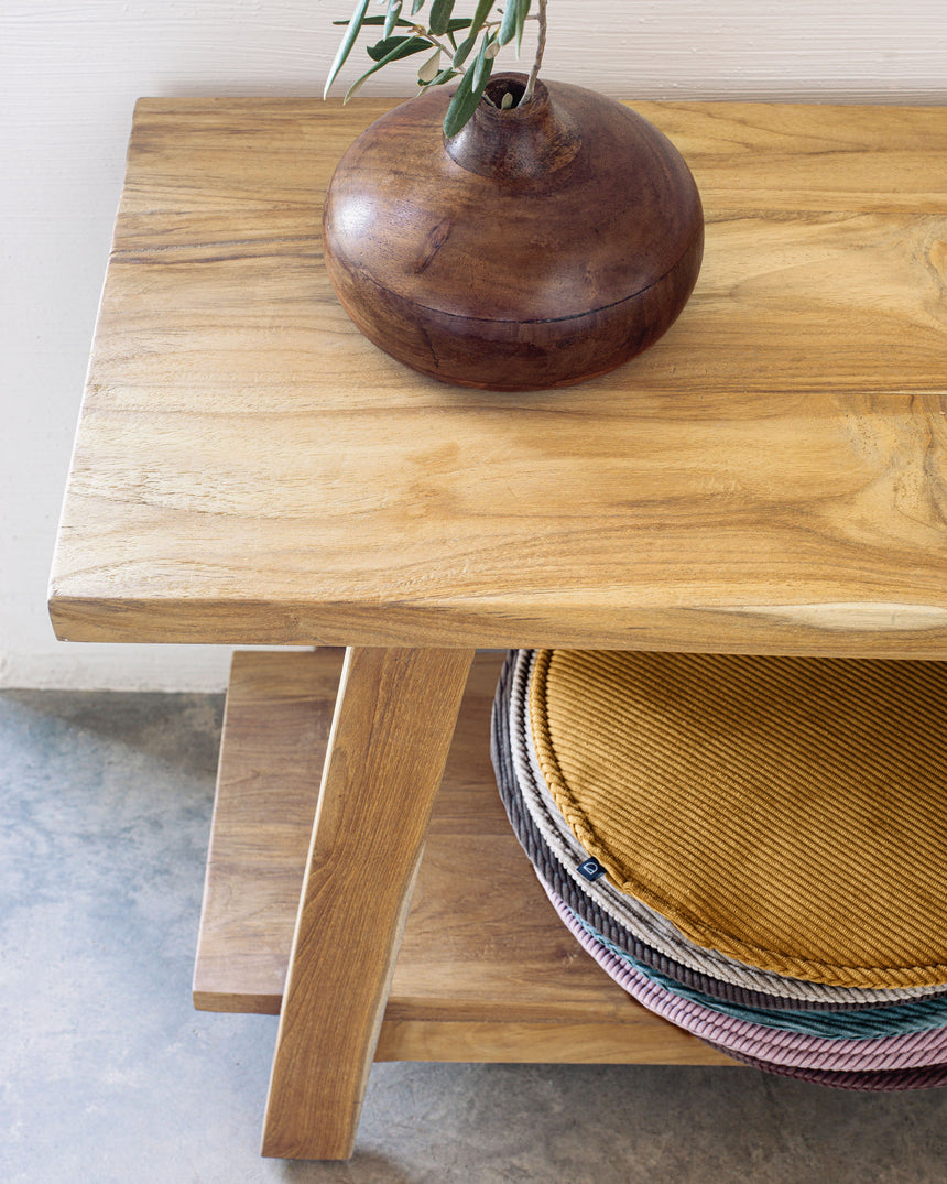 Safara Bank aus massivem recyceltem Teakholz 150 cm - ZEN ZONE Furniture