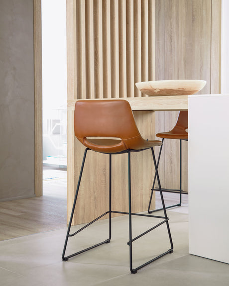 Zahara Barhocker Braun 65cm - ZEN ZONE Furniture