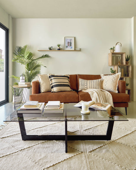 Tanya 2-Sitzer Sofa gepolstert in hellbraun 183 cm FSC Mix Credit - ZEN ZONE Furniture