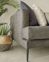 Tanya 2-Sitzer Sofa gepolstert in dunkelgrau 183 cm FSC Mix Credit - ZEN ZONE Furniture