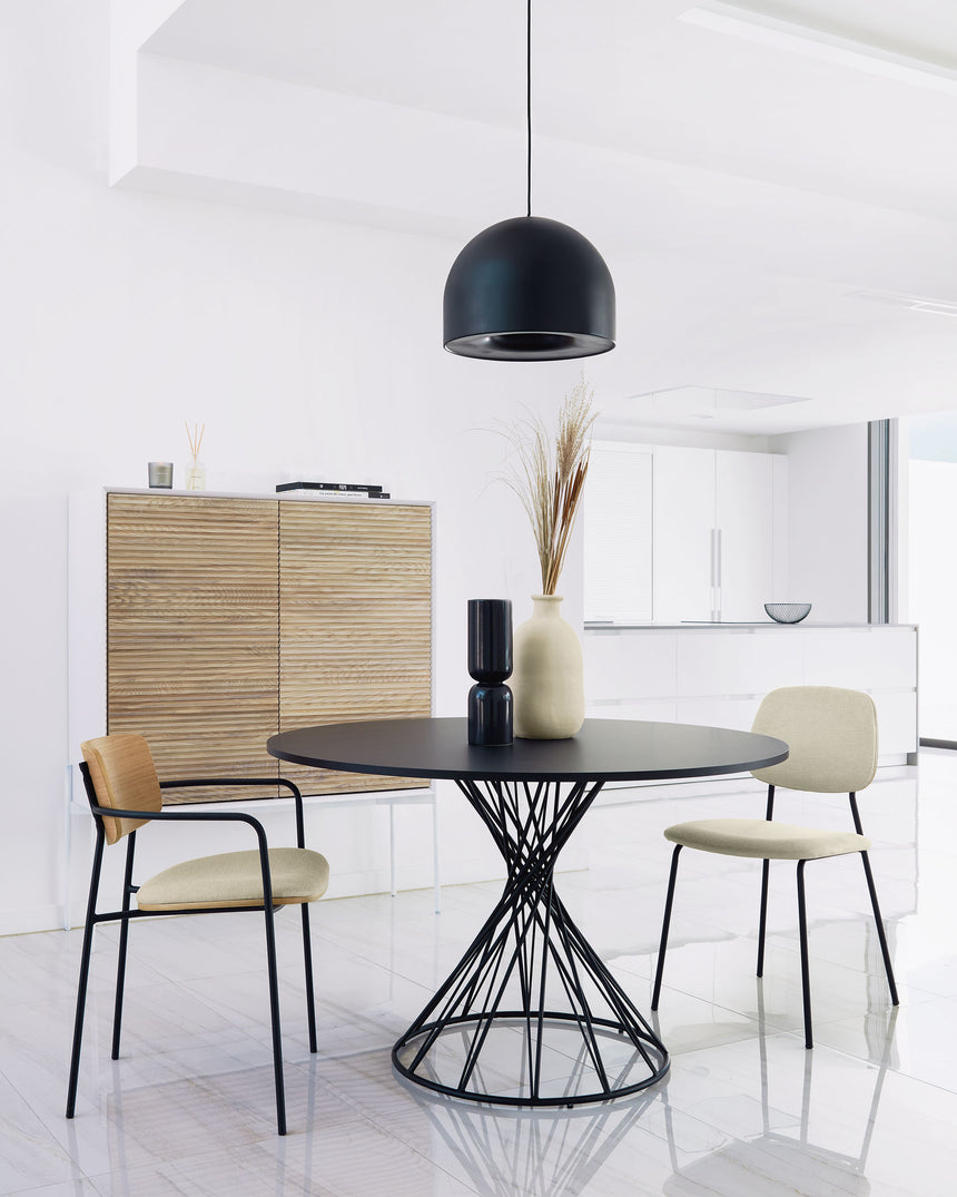 Niut Tisch Holz Schwarz Ø 120 cm - ZEN ZONE Furniture