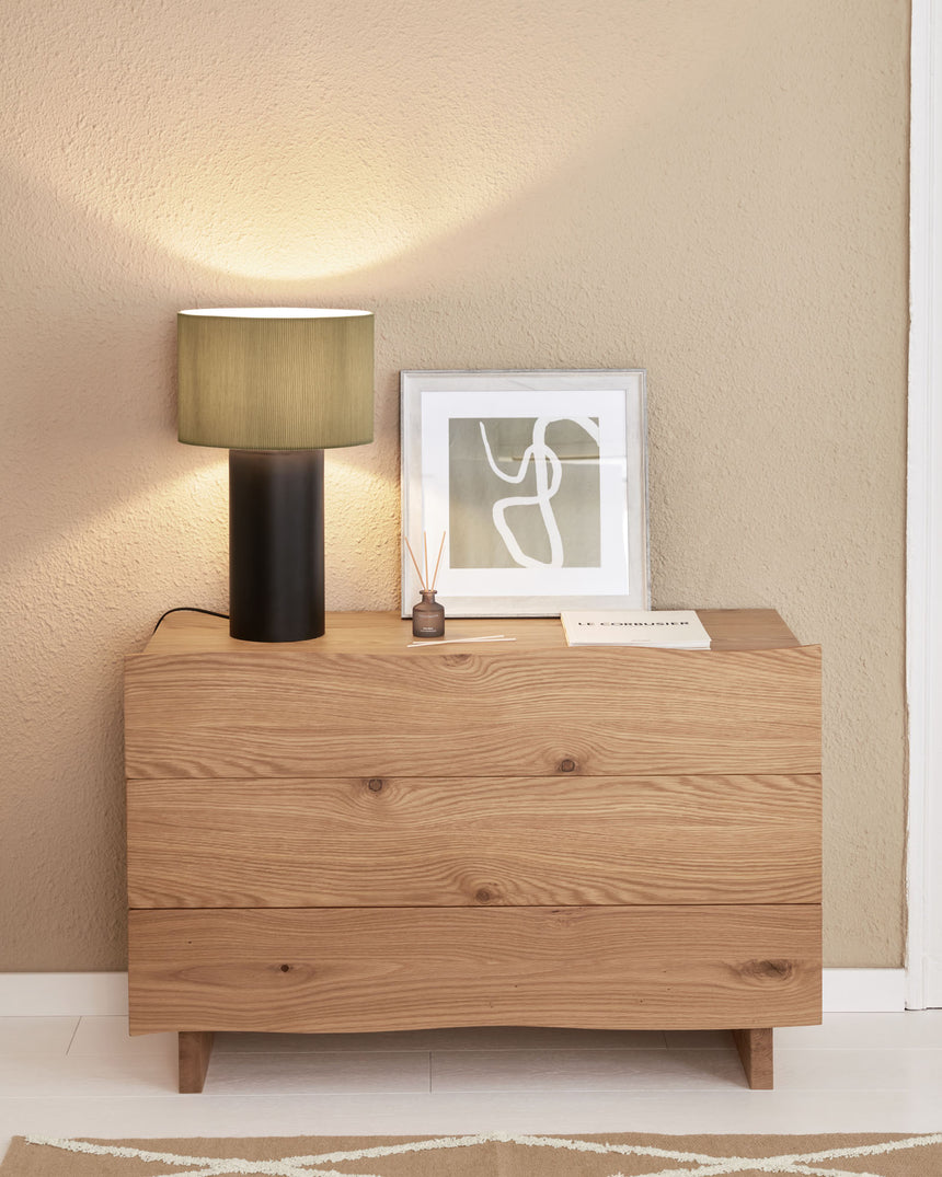 Domicina Tischlampe aus Metall schwarz und grau - ZEN ZONE Furniture