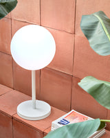 Outdoor Tischlampe Dinesh weißer Stahl - ZEN ZONE Furniture