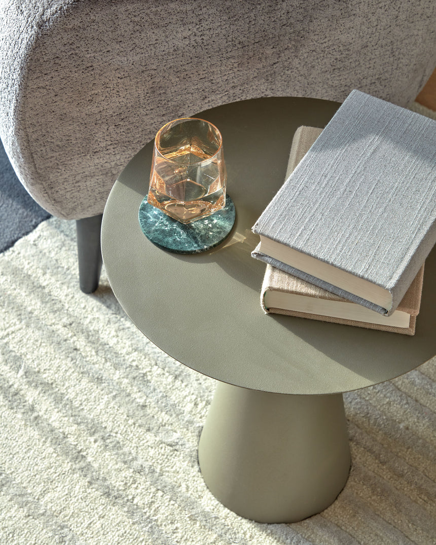 Shirel Beistelltisch Ø 40 cm grün - ZEN ZONE Furniture
