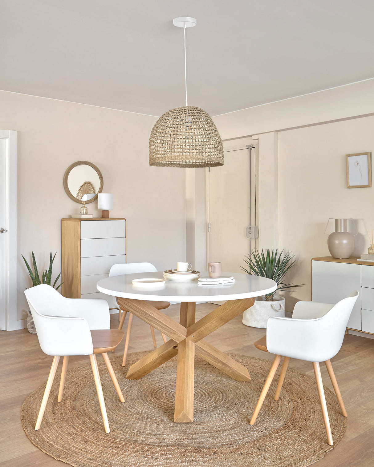 Lampenschirm für die Lampe Cynara 100% natürliche Fasern mit natürlichem Finsih Ø 49 cm - ZEN ZONE Furniture