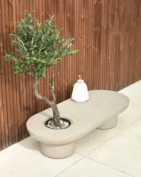Taimi Outdoor Couchtisch aus Zement Ø 140 x 60 cm - ZEN ZONE Furniture