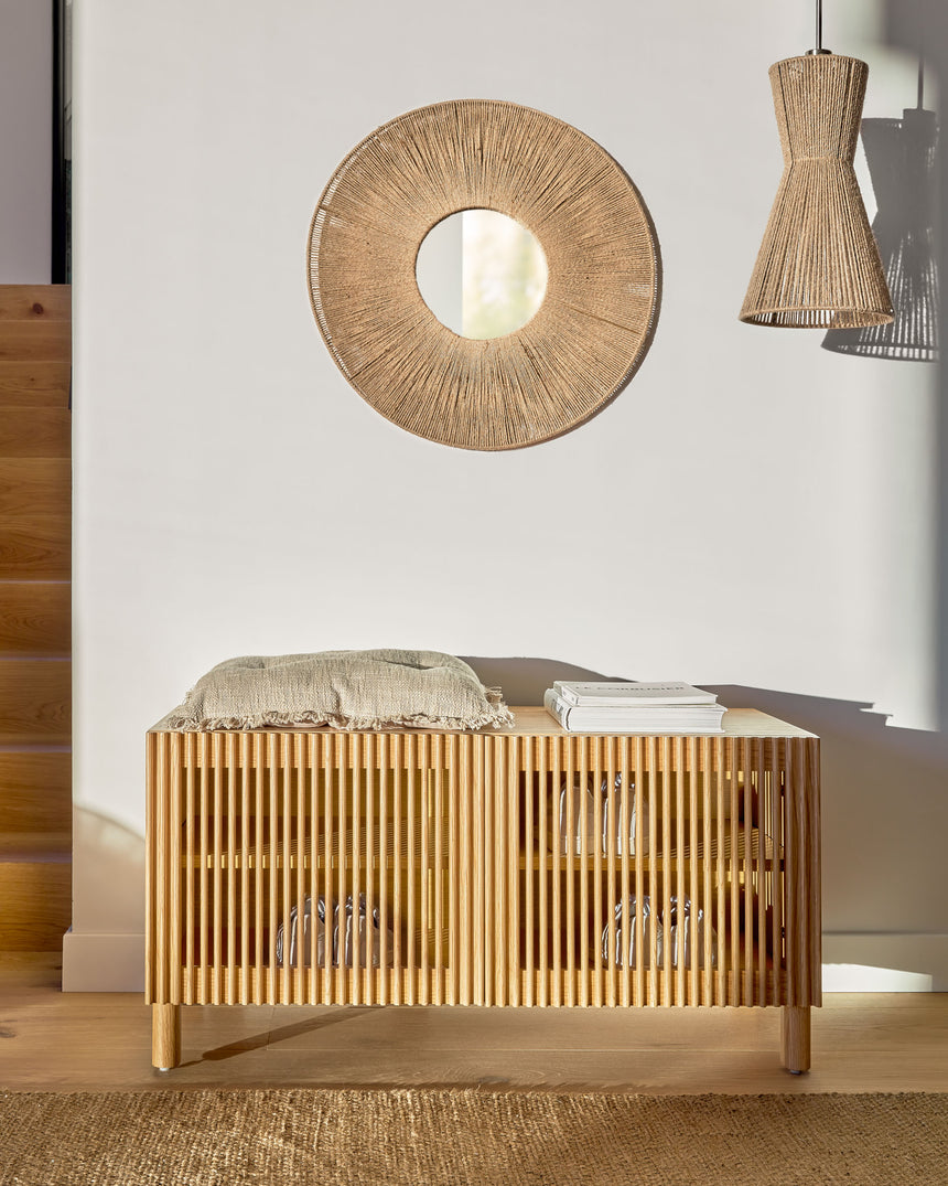 Crista Lampenschirm für Deckenlampe aus Jute natur Ø 24,5 cm - ZEN ZONE Furniture