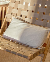 Chabeli Klappstuhl aus Akazienholz und mit beigem Seil FSC 100% - ZEN ZONE Furniture