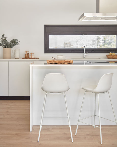 Brighter Barhocker weiß Höhe 65 cm - ZEN ZONE Furniture