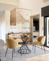 Niut Glas-Tisch Schwarz Ø 120 cm - ZEN ZONE Furniture