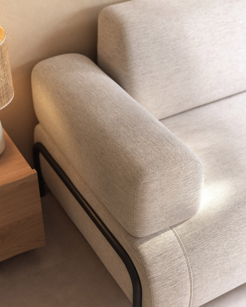 Compo 3-Sitzer Sofa beige-grau 232 cm - ZEN ZONE Furniture