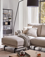 Galene 3-Sitzer Sofa beige mit Chaiselongue links 254 cm - ZEN ZONE Furniture