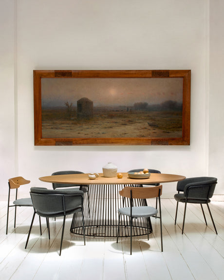 Leska Tisch 200 x 110 cm aus massivem Mangoholz und schwarzen Stahlbeinen - ZEN ZONE Furniture