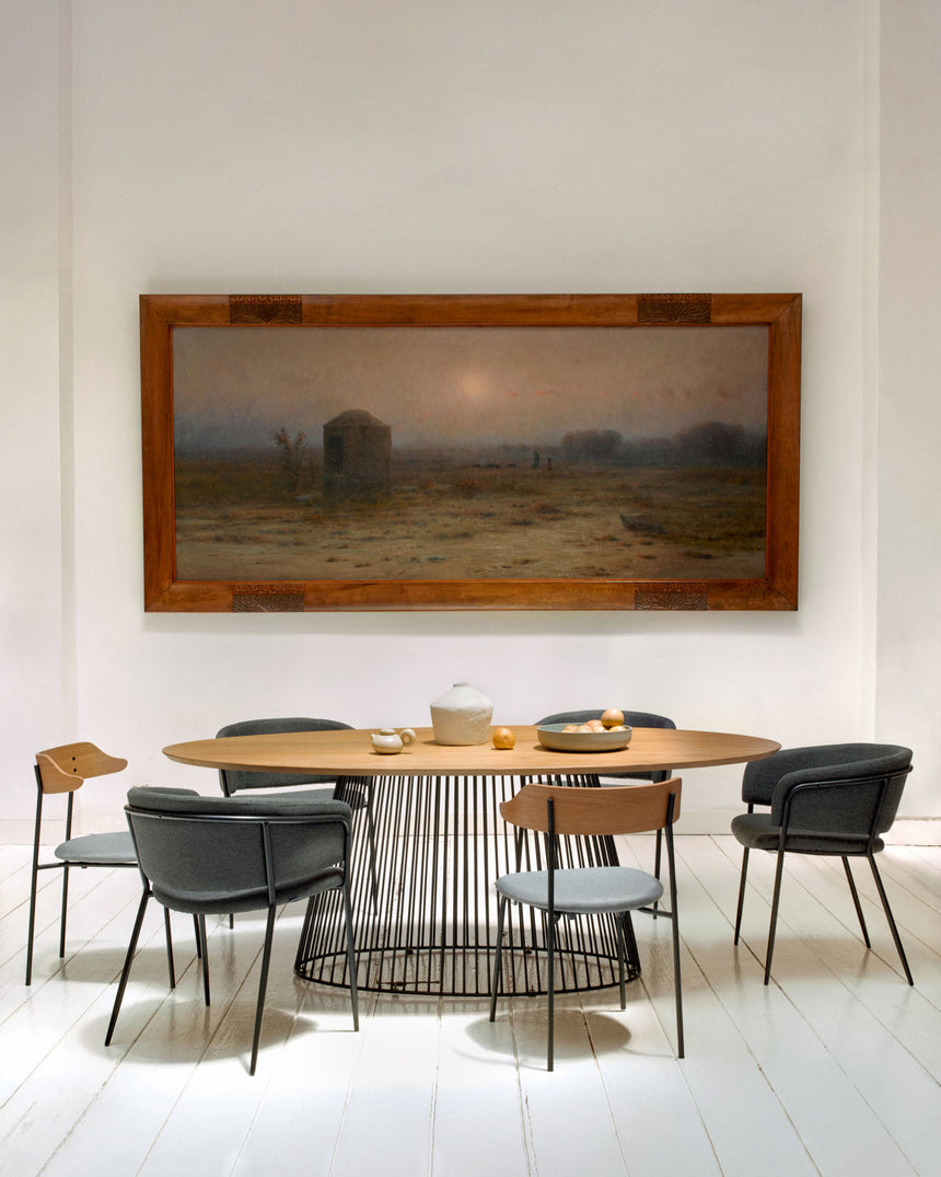 Leska Tisch 200 x 110 cm aus massivem Mangoholz und schwarzen Stahlbeinen - ZEN ZONE Furniture