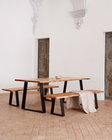 Alaia Tisch Natural Braun 160 x 90 cm - ZEN ZONE Furniture